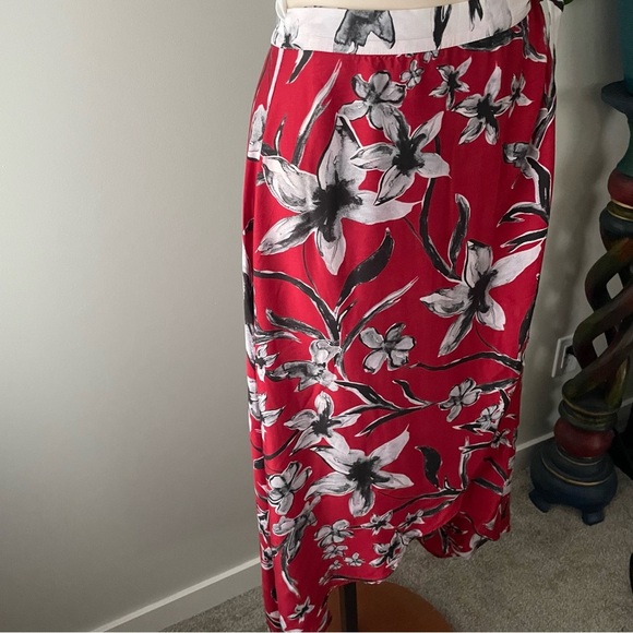 Jets Australia Silk Blend Sarong Wrap Skirt By Jessika Allen Floral Beach Swim - Picture 3 of 8